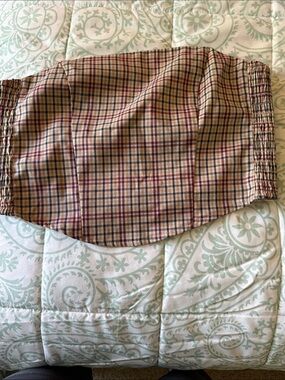 Divided Plaid Tube Top